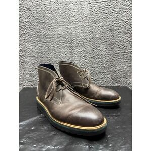 Cole‎ Haan Air Morris Leather Lace Up Chukka Ankle Boots Brown Mens Size 9.5M